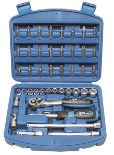 BGS Nasadni ključevi i bitovi 4–13 mm, 1/4", 46-dijelni